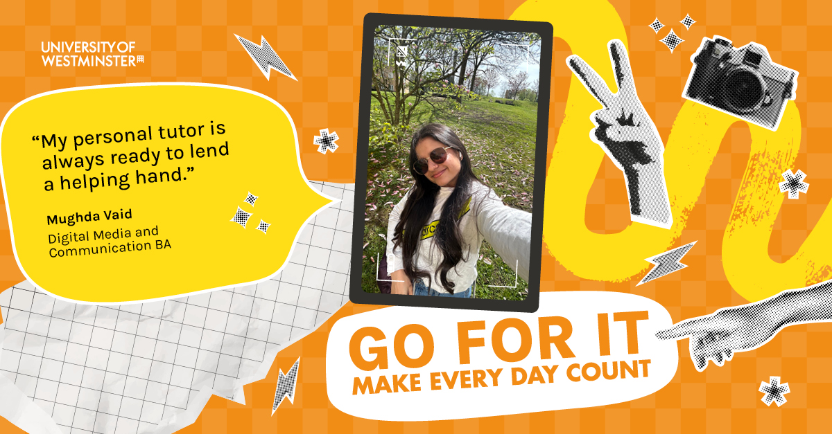 At Westminster, your Personal Tutor is here to help! 🤝

Need help choosing your modules? Completing your assessments? Planning your career? Or perhaps getting support for your mental health and wellbeing?

You can chat with them about anything 💛 bit.ly/3NO3STC