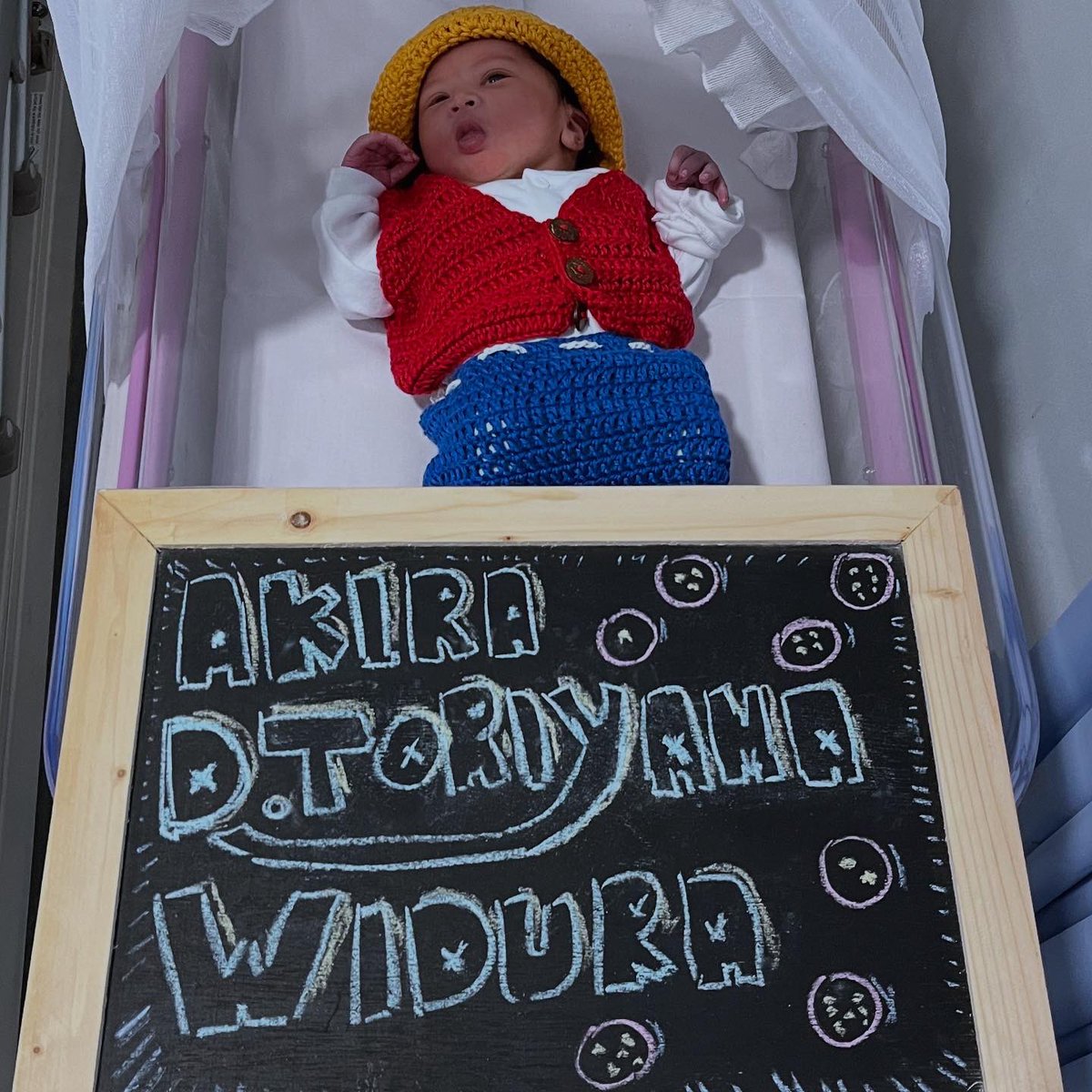 Alhamdulillah, telah lahir dengan sehat. Anak saya yang bernama:

Akira D. Toriyama Widura!

Salam kenal, semuanyaaaa! Ah, bahagia sekali sayaaa wkwkwk 🥹

Mohon doanya yaaa! Hihihi ❤️