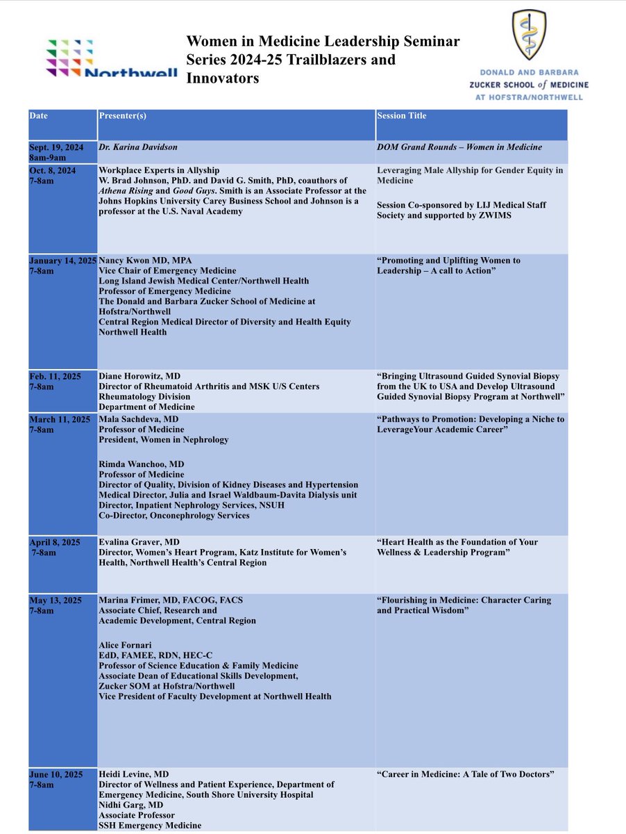 Julie Schwartzman-Morris, MD, MS (@julieschwartzm6) on Twitter photo <a href="/HofNorthwellDOM/">Northwell Department of Medicine</a> <a href="/ZuckerSoM/">Zucker School of Med</a> <a href="/KatzWomensHlth/">Katz Institute for Women's Health</a> please join us for the #womeninmedicine virtual monthly leadership seminar. Message me with questions or to register. Jan 14 and every 2nd Tuesday thru June. <a href="/HofNorthwellDOM/">Northwell Department of Medicine</a> <a href="/ZuckerSoM/">Zucker School of Med</a> <a href="/KatzWomensHlth/">Katz Institute for Women's Health</a> please join us for the #womeninmedicine virtual monthly leadership seminar. Message me with questions or to register. Jan 14 and every 2nd Tuesday thru June.