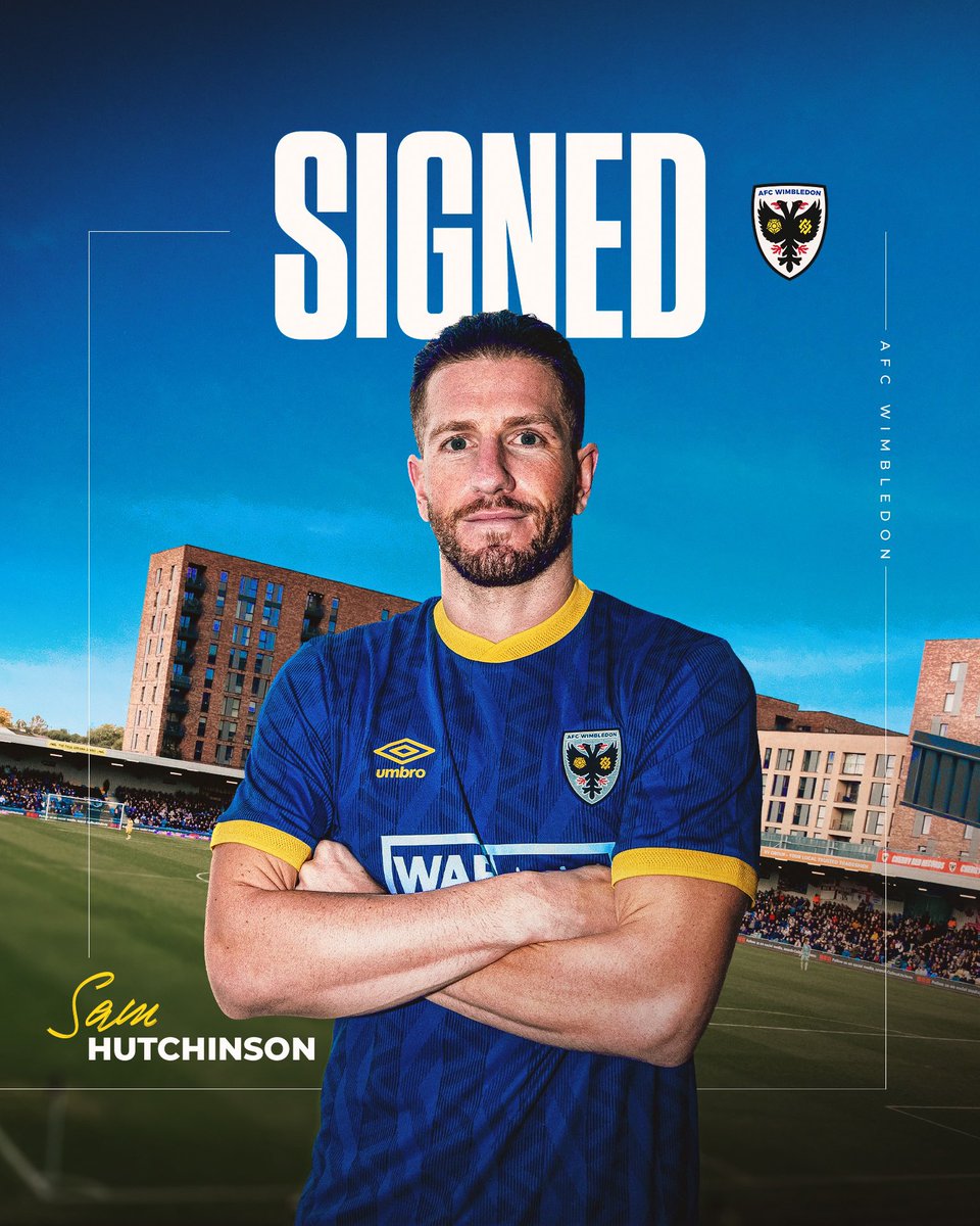 The Dons are delighted to announce that Sam Hutchinson is here to stay, with the midfielder today putting pen to paper on a contract lasting until the end of the season. 📑 

#AFCW 🟡🔵