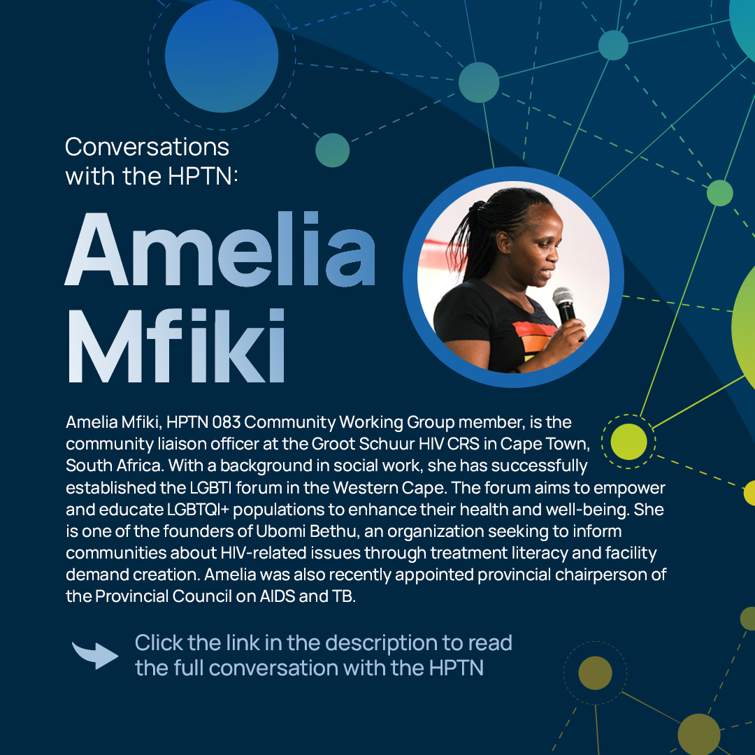 Check out our latest spotlight featuring Groote Schuur HIV CRS's Amelia Mfiki. hptn.org/about/conversa…