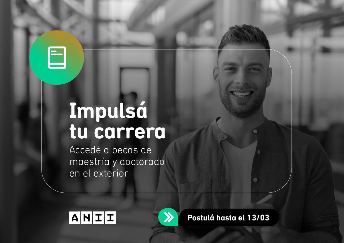 ¿Estás pensando en hacer un posgrado en el exterior? 📚🤔

No te pierdas la oportunidad de hacer crecer tu carrera académica en 🇦🇷 Argentina, 🇦🇺 Australia, 🇧🇷 Brasil, 🇨🇦 Canadá, 🇨🇱 Chile, 🇫🇮 Finlandia, 🇫🇷 Francia, 🇳🇱 Países Bajos, 🇬🇧 Reino Unido, 🇸🇪 Suecia y 🇪🇸 España.

Descubrí