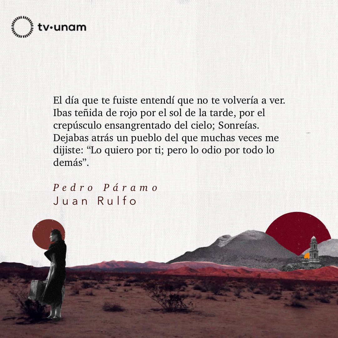 tvunam's tweet photo. 📚🖊️Con obras emblemáticas como «El llano en llamas» y «Pedro Páramo», Juan Rulfo es considerado uno de los escritores más relevantes en lengua hispana. A 39 años de su partida, lo recordamos con el especial «Memoria de un aparecido🎥» de Julio Pliego.

📺Martes 7 de enero, 17:00 h.