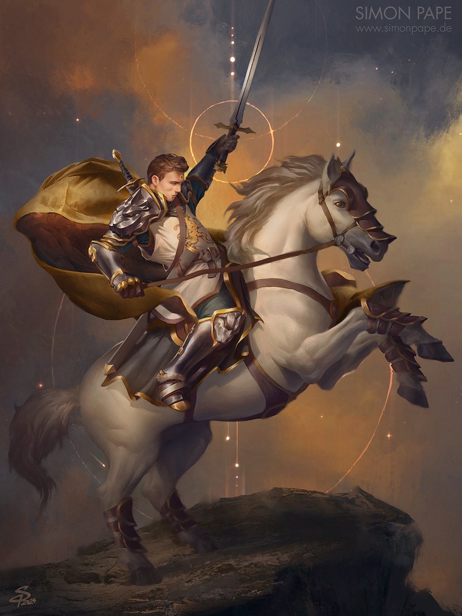 SimonPapeArt's tweet photo. "Luke von Dela"

Private TDE commission from 2024. Heavily inspired by 'Bonaparte franchissant le Grand-Saint-Bernard' by Jacques-Louis David.

© Simon Pape https://t.co/4MZXz2daVS