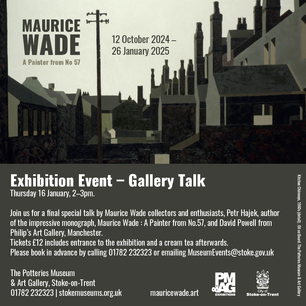 Don't miss our last gallery talk about our fabulous Maurice Wade exhibition on Thursday 16th January ! 
<a href="/artukdotorg/">Art UK</a>