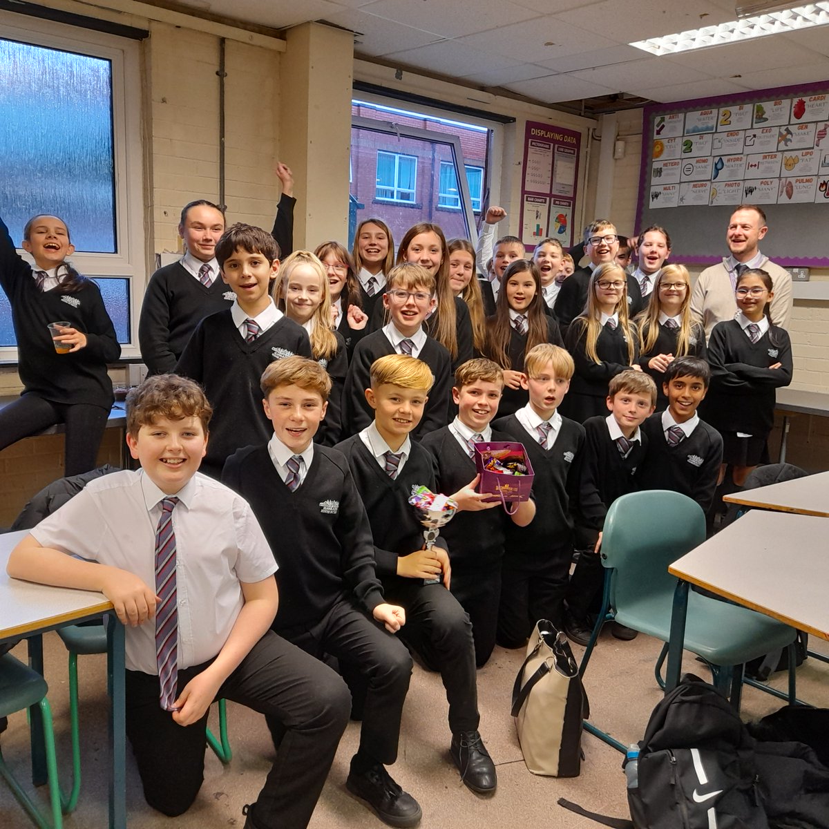 Congratulations to 7GD2 on winning the Year 7 Accelerated Reader trophy, awarded to the form who read the most words last half term! 
Every single member of the form contributed to the challenge, which they won by passing 227 AR quizzes and clocking up over 1.8 million words 🏆
