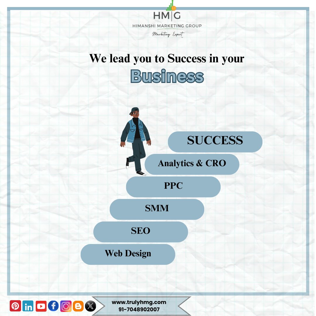 trulyhmg's tweet photo. HM|G leads your business to success with web design, SEO, SMM, PPC &amp; analytics.📈
🌐 https://t.co/dL3esZhrk7

#trulyyours #digitalmarketing #seo #smm #businessgrowth #hmg #himanshimarketinggroup https://t.co/sxSOepifYH