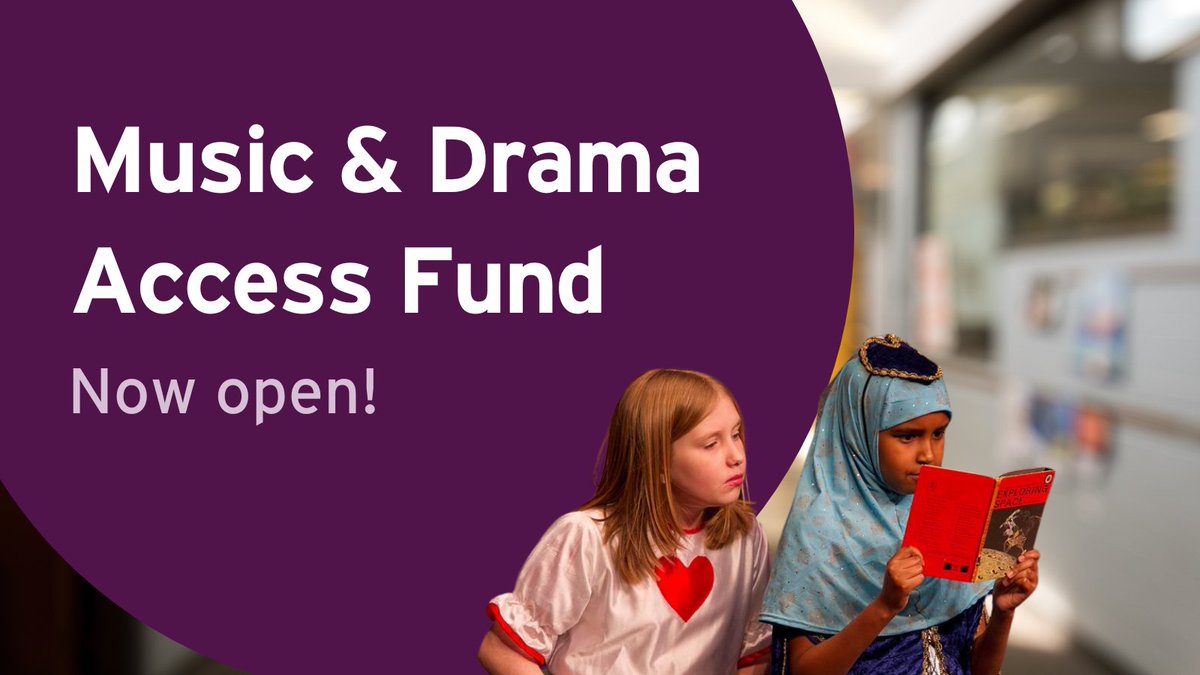 The Music &amp; Drama Access Fund 2025 is now open for applications! 

The Access Fund provides grants for Trinity candidates based in the UK and Ireland who experience barriers to accessing our music and drama qualifications.

For more info, and to apply: hubs.la/Q031r4_C0