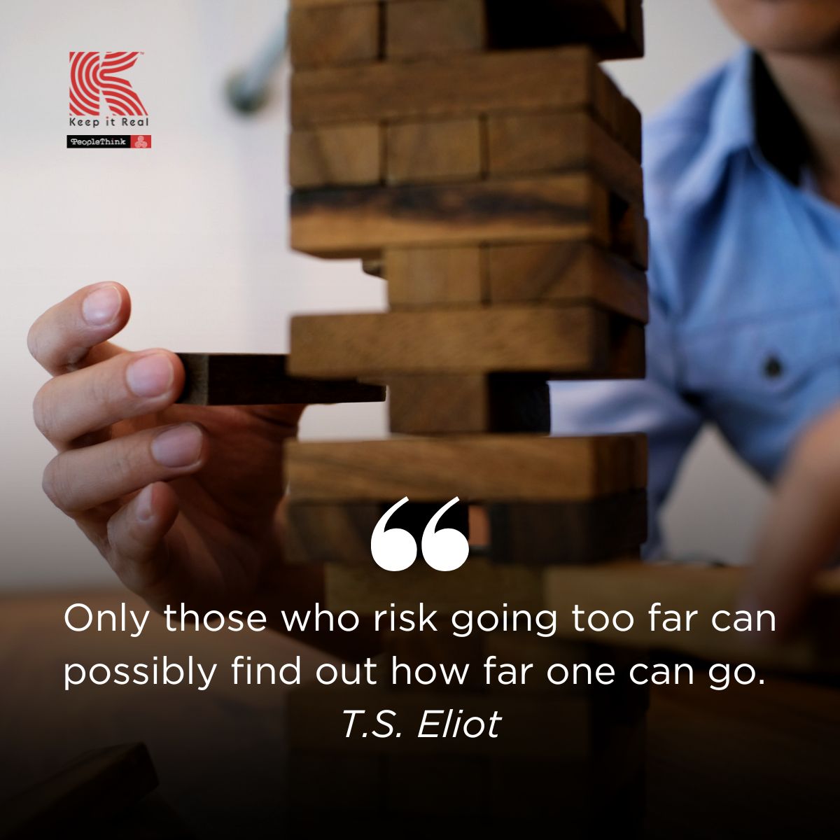 Only those who risk going too far can possibly find out how far one can go." - T.S. Eliot

Risk-taking opens doors to opportunities and breakthrough ideas. Embrace uncertainty, step outside your comfort zone, and discover the potential for greatness.

#risktaking #Leadership