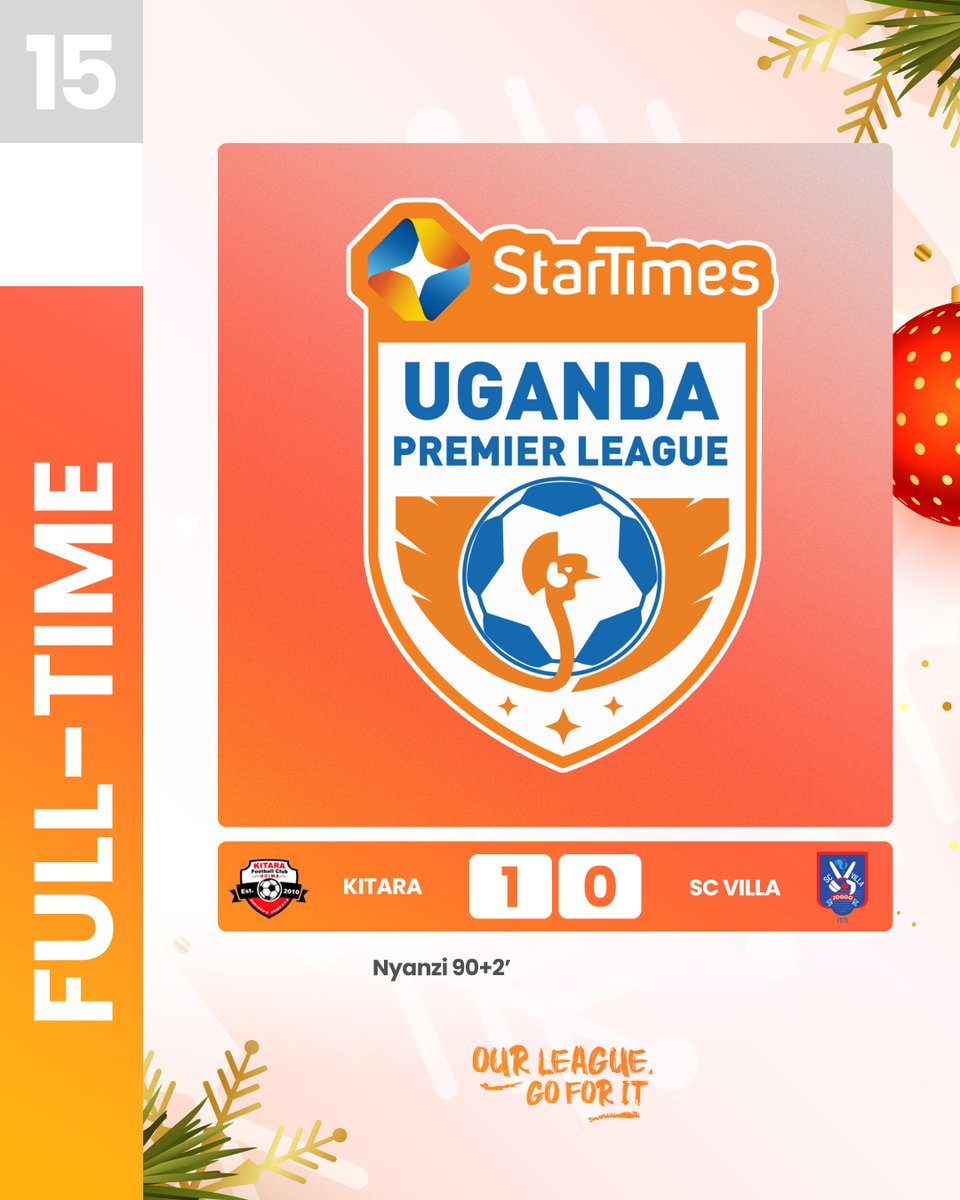UPL's tweet image. Full-time!

Kitara FC 1-0 SC Villa

#KITSCV | #STarTimesUPL