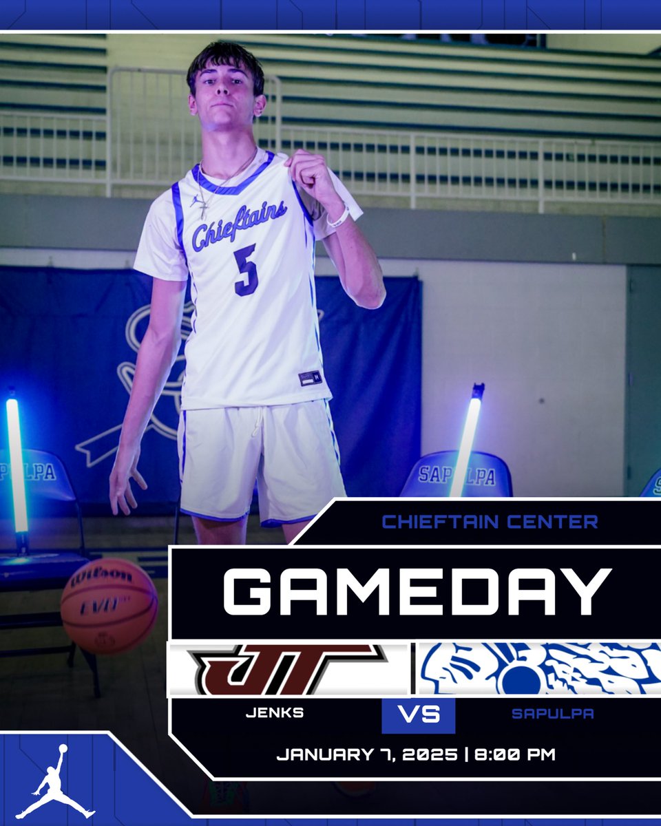 🏀IT’S GAMEDAY‼️
🆚 Jenks 🗡️
📍Chieftain Center 
🕔 5:00- JV
🕗 8:00- Varsity
💕Theme- Pink Out 
#Family #DoYourJob 
🔵⚪️🔵⚪️