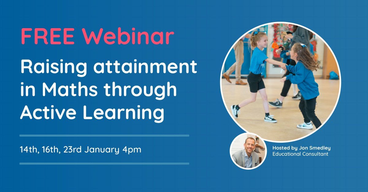 TeachActive's tweet image. Join Educational Specialist Jon Smedley as he shares how helped his school to achieve top 5% national maths results. Helping teachers adopt #ActiveLessons to boost engagement, confidence, enjoyment, and attainment. 

🗓️ 14th, 16th, 23rd January 4pm

Limited Spaces Available 👉…