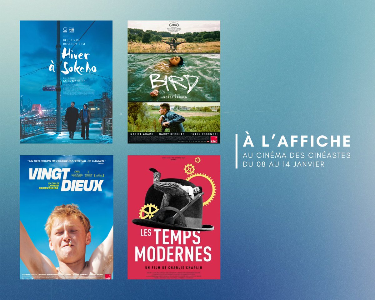 🎬 Cette semaine au Cinéma des Cinéastes
Découvrez les films à l’affiche du 08 au 14 janvier.

🎟️ Infos et billetterie 👉 linktr.ee/cinemadescinea…

#cinema #cinemadescineastes #cinemaindependant #paris17 #ArtEtEssai #Films #filmsdelasemaine #filmsàvoir