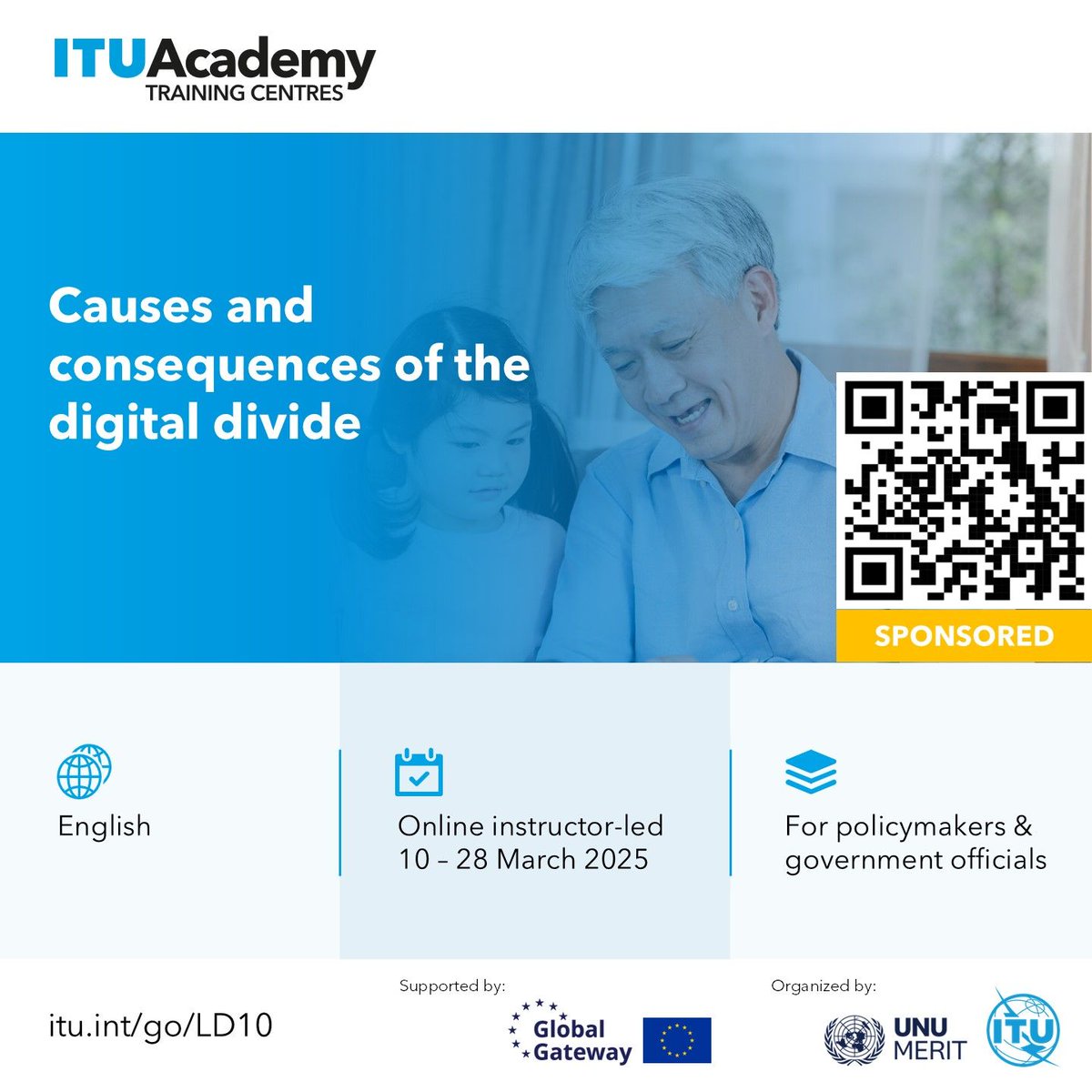 United Nations University - MERIT (@unumerit) on Twitter photo Apply now for our free online course, "Causes & Consequences of the Digital Divide," co-organized with <a href="/ITU/">Int’l Telecommunication Union</a>.
Supported by EU's #GlobalGateway, it equips policymakers with tools to tackle digital inequality and foster inclusion.
📅Deadline: Feb 23, 2025
🔗bit.ly/40jBjnz Apply now for our free online course, "Causes & Consequences of the Digital Divide," co-organized with <a href="/ITU/">Int’l Telecommunication Union</a>.
Supported by EU's #GlobalGateway, it equips policymakers with tools to tackle digital inequality and foster inclusion.
📅Deadline: Feb 23, 2025
🔗bit.ly/40jBjnz