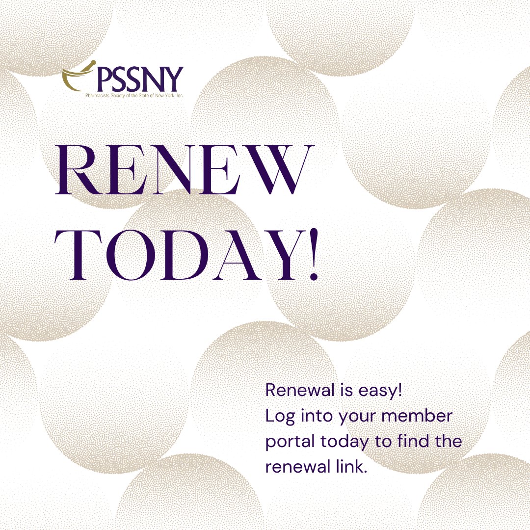 Be sure to renew your PSSNY membership for the new year! To renew your membership today log in to the member portal, click the link titled 'Securely Renew You Membership Now' and follow the prompts to renew today! bit.ly/4iUfEcV