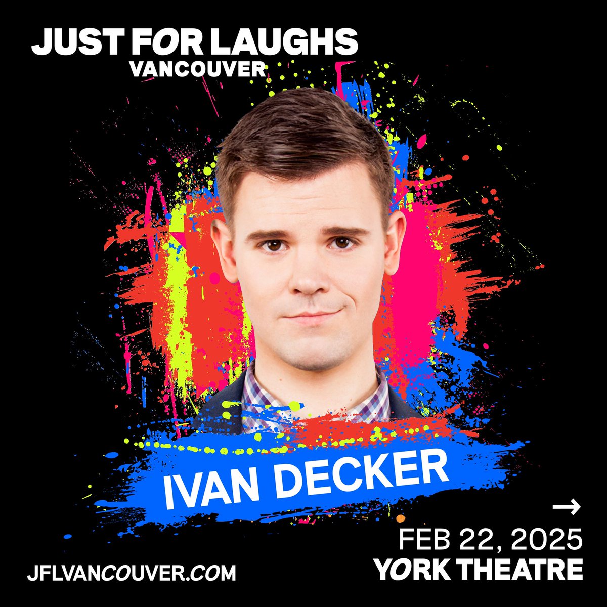 Just For Laughs VANCOUVER (@jflvancouver) on Twitter photo *NEW <a href="/ivandecker/">Ivan Decker</a> SHOW* Vancouver born and raised, now based in LA, Ivan Decker is in the big leagues…BIG TIME COMEDY!
Don’t strike out ⚾️ See Ivan February 22 at 8pm at York Theatre - Get tickets at 10AM *NEW <a href="/ivandecker/">Ivan Decker</a> SHOW* Vancouver born and raised, now based in LA, Ivan Decker is in the big leagues…BIG TIME COMEDY!
Don’t strike out ⚾️ See Ivan February 22 at 8pm at York Theatre - Get tickets at 10AM