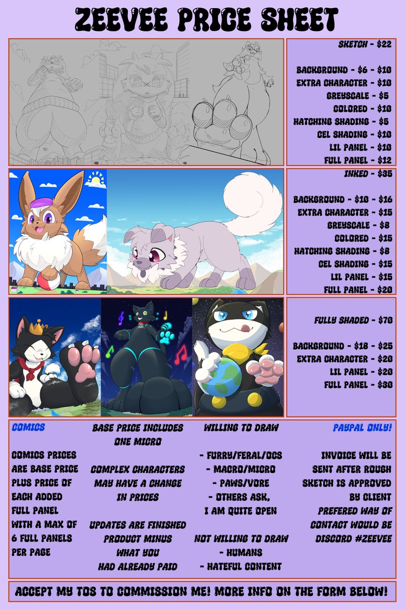 From this moment on, I am now open for commission

Hope the new prices aren't too much

For more infos:
docs.google.com/forms/d/e/1FAI…