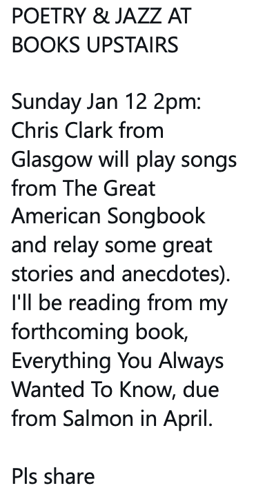 Mark Granier (@markgranier) on Twitter photo <a href="/adreamingskin/">Angela T. Carr</a> <a href="/BooksUpstairs/">Books Upstairs</a> <a href="/irishexaminer/">Irish Examiner</a> @edepaor <a href="/AttractaFahy/">Attracta Fahy</a> <a href="/frankmcdonald60/">Frank McDonald (@frankmcdonald60.bsky.social)</a> <a href="/chennessybooks/">Claire Hennessy</a> <a href="/VKennefick/">Dr Victoria Kennefick (She/Her)🍉</a> <a href="/IrishTimes/">The Irish Times</a> <a href="/poetryireland/">Poetry Ireland / Éigse Éireann</a> <a href="/OldeEire/">Old Ireland</a> <a href="/SJSwords/">Stephen James Smith</a> <a href="/conorpkelly/">Conor Kelly</a> <a href="/conor_kostick/">Conor Kostick</a> @thelonelypress <a href="/littlemuseumdub/">The Little Museum of Dublin</a> <a href="/poemtoday/">Poem Today</a> <a href="/UCDPoetry/">UCD Poetry</a> <a href="/WritersUnion_ie/">Irish Writers' Union</a> <a href="/ucdspeccoll/">UCD Special Collections</a> <a href="/adreamingskin/">Angela T. Carr</a> <a href="/BooksUpstairs/">Books Upstairs</a> <a href="/irishexaminer/">Irish Examiner</a> @edepaor <a href="/AttractaFahy/">Attracta Fahy</a> <a href="/frankmcdonald60/">Frank McDonald (@frankmcdonald60.bsky.social)</a> <a href="/chennessybooks/">Claire Hennessy</a> <a href="/VKennefick/">Dr Victoria Kennefick (She/Her)🍉</a> <a href="/IrishTimes/">The Irish Times</a> <a href="/poetryireland/">Poetry Ireland / Éigse Éireann</a> <a href="/OldeEire/">Old Ireland</a> <a href="/SJSwords/">Stephen James Smith</a> <a href="/conorpkelly/">Conor Kelly</a> <a href="/conor_kostick/">Conor Kostick</a> @thelonelypress <a href="/littlemuseumdub/">The Little Museum of Dublin</a> <a href="/poemtoday/">Poem Today</a> <a href="/UCDPoetry/">UCD Poetry</a> <a href="/WritersUnion_ie/">Irish Writers' Union</a> <a href="/ucdspeccoll/">UCD Special Collections</a>