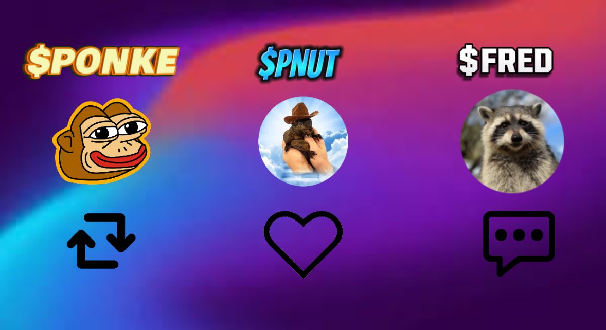 CubeExtrem60235's tweet photo. Which #memecoin have strong community ?

Let’s see

$ponke>repost
$pnut>like
$fred>comment

ALL>FOLLOW https://t.co/BeL5wgTM60