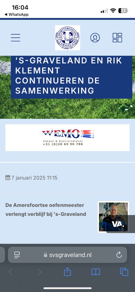 +1. Ook komend seizoen gaan we door bij <a href="/svsGraveland/">svsGraveland</a>. Mooie club om trainer van te zijn en nog genoeg doelen te behalen🔵⚪️⚽️🔥