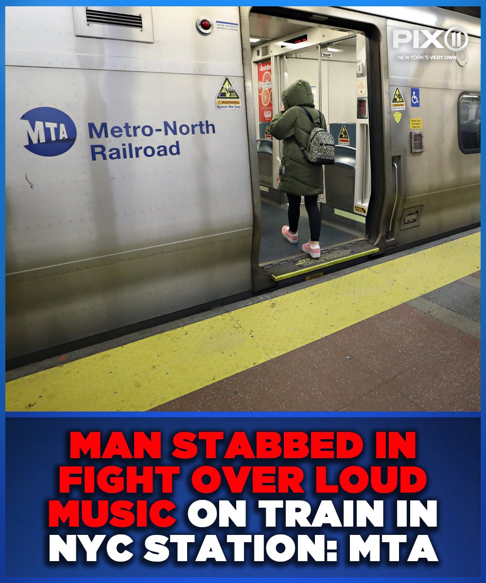 PIX11News's tweet image. A 31-year-old man was stabbed during a fight over loud music on a Metro-North train in Grand Central Terminal, officials said

Read more: pix11.com/news/crime/man…