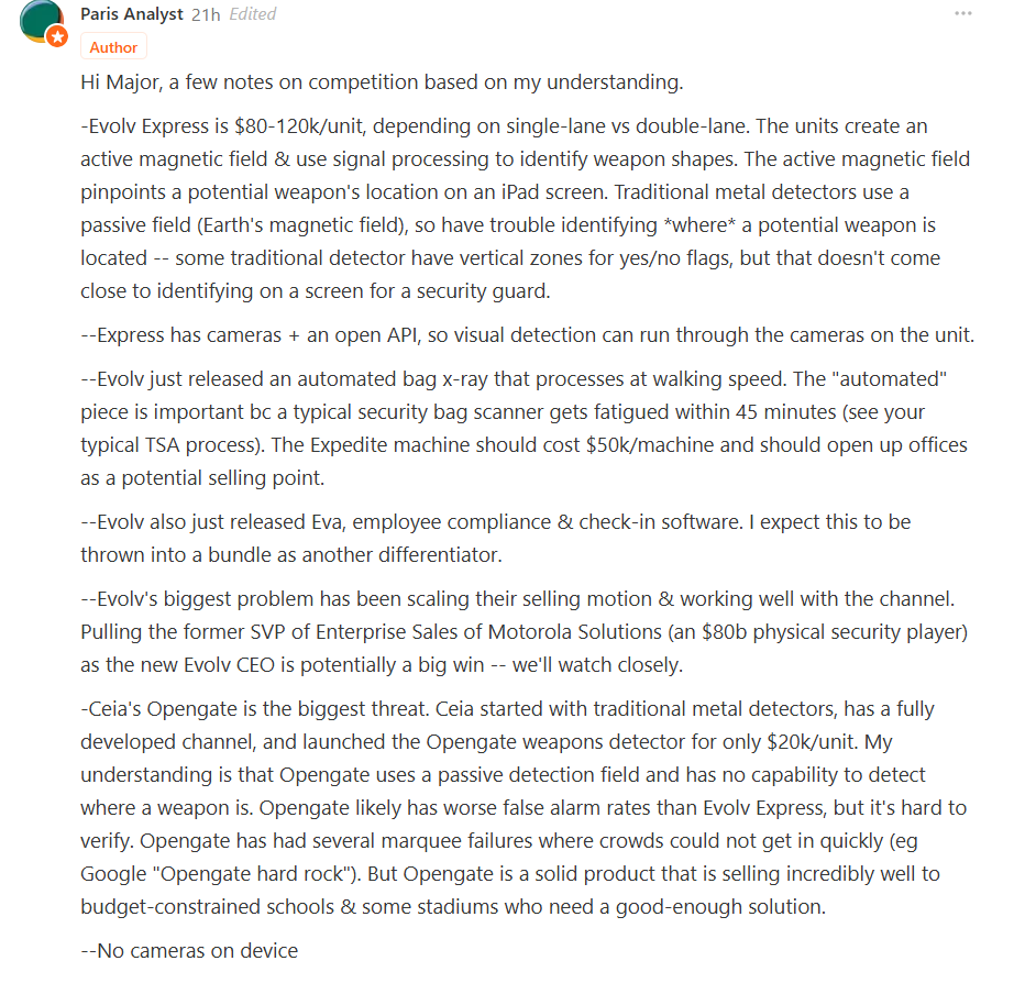 Majorwasser's tweet photo. @ParisAnalyst shared a lot of interesting insights about the competition of $evlv in his post https://t.co/DmEGs4Nlpj — highly recommended for those who are curious about the company's competitors. https://t.co/so1zpmgs48