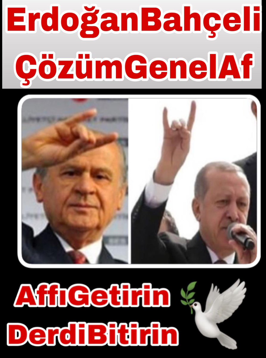 Tueakir13677281's tweet photo. Islah Oldular
Pişman Oldular.
Adil Yargilanmayan Sucsuzlar Var.
Bunların Hepsini Bir Araya Getirirsek Af Kaçınılmazdır.Sadece Biraz Empati Yapmak Gerekiyo
Ülkücüler AFSözünüzVar
@RTErdogan @dbdevletbahceli
@Mhalukcavusoglu @MHP_Bilgi @MHP_Gundemi https://t.co/KJedmtUxHx