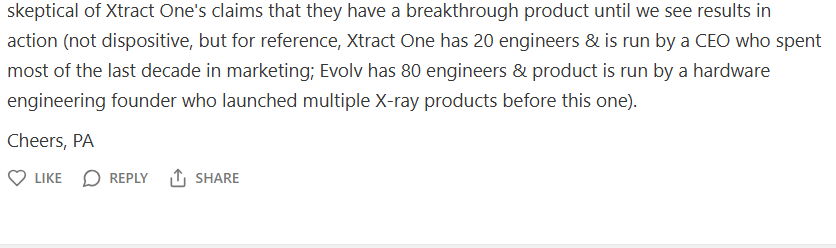 Majorwasser's tweet photo. @ParisAnalyst shared a lot of interesting insights about the competition of $evlv in his post https://t.co/DmEGs4Nlpj — highly recommended for those who are curious about the company's competitors. https://t.co/so1zpmgs48