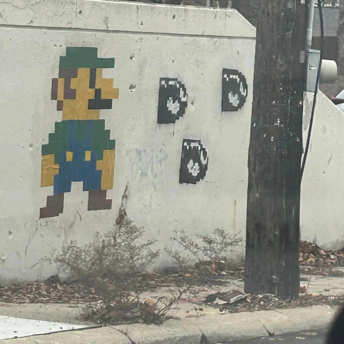 Ohio, hecho con cinta de color.