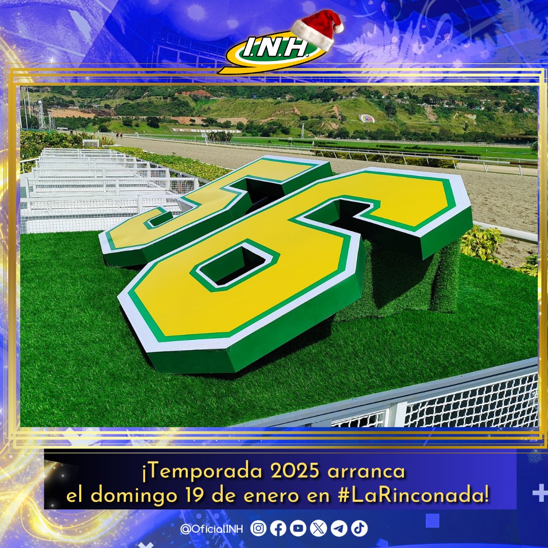 ¡Temporada 2025 arranca el domingo 19 de enero en #LaRinconada!

La primera programación del año 2025 en el óvalo caraqueño, será este domingo 19 de enero. 

La afición hípica caraqueña podrá disfrutar las emocionantes carreras en la reunión 001, con dos pruebas clásicas: