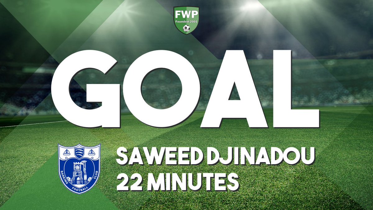 GOAL: Frenford 0-1 BARKING - Saweed Djinadou (22')