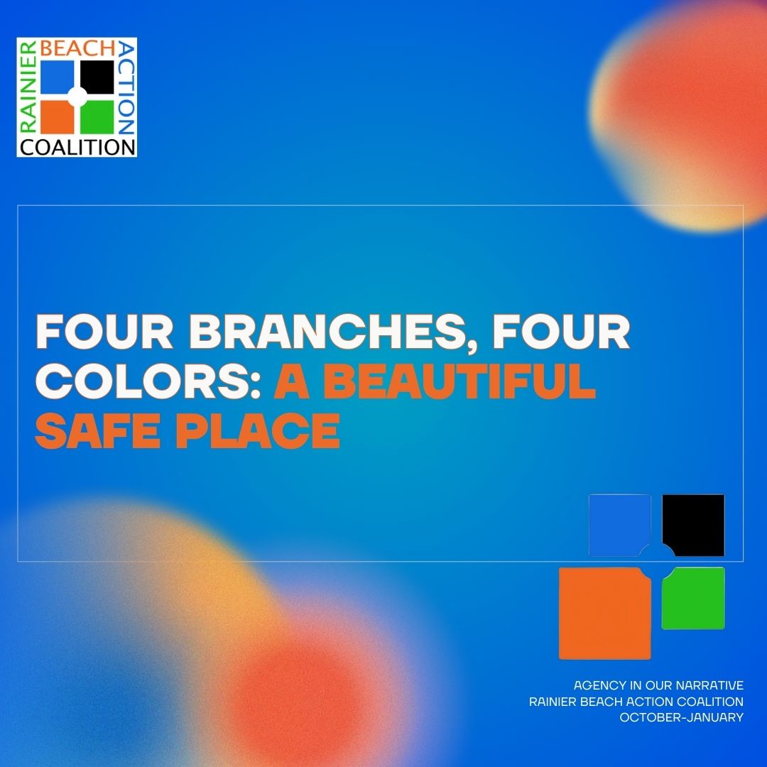 rainierbeach's tweet photo. For January, we are going to be celebrating our fourth and final branch, A BEAUTIFUL SAFE PLACE!  Click the four branches, four colors link in our bio to learn more and donate today!
#RBAC #RainierBeach #Seattle #PublicSafety #RestorativeJustice #TransformativeJustice https://t.co/cZuV2CYj2X