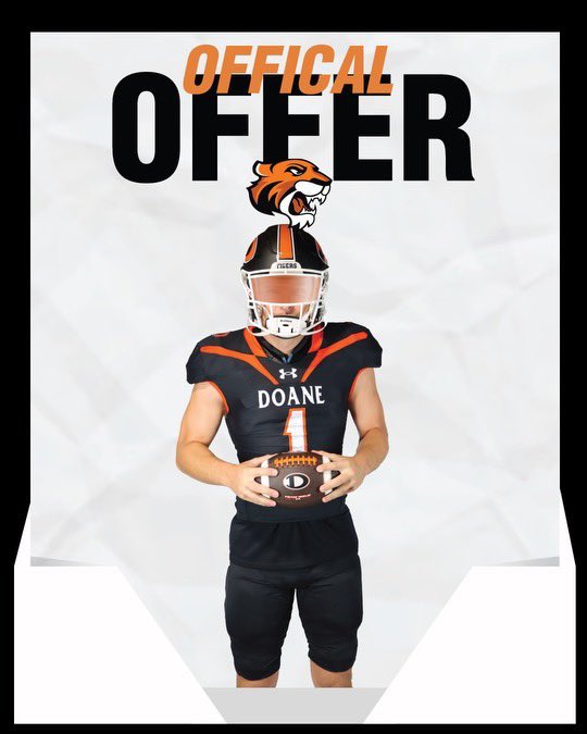 Blessed to receive my first official offer from Doane University!! <a href="/gunter_football/">Gunter Tiger Football (5xStateChamps)</a> <a href="/CoachFieszel/">Jake Fieszel</a> <a href="/DoaneFootball/">DoaneFootball</a>