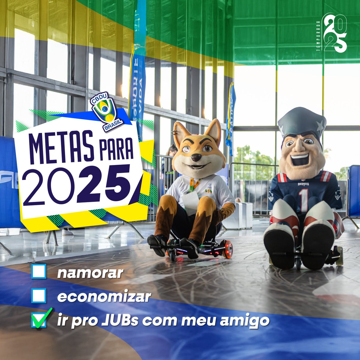 2025 CHEGOU!! 

E o adm só tem uma meta para esse ano: Ir pro JUBs com meu amigo!🤪

E qual a sua meta desse ano? 👀