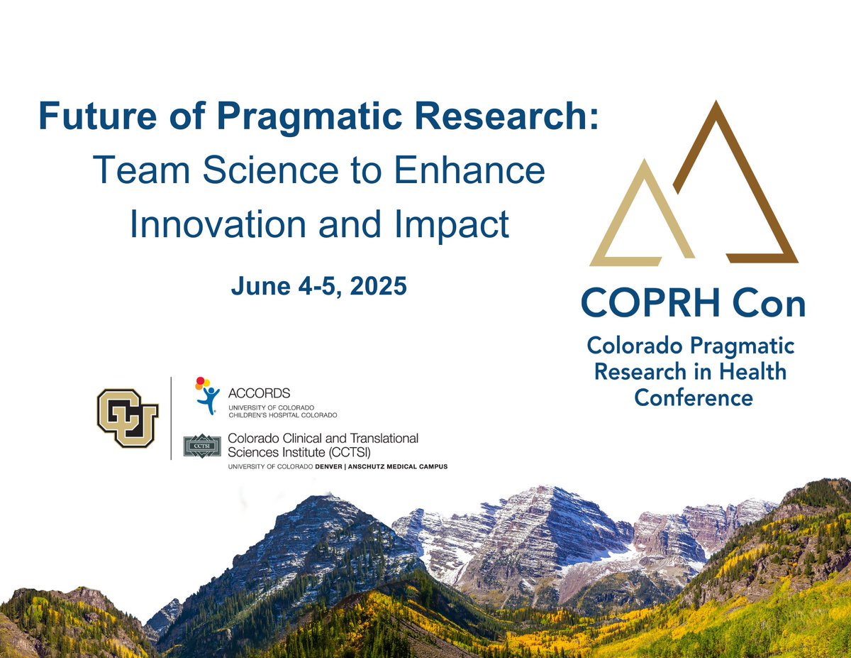 ACCORDS - Health Research (@accordsresearch) on Twitter photo ā¼ļøCall for Poster Abstracts! DEADLINE: January 15, 2025 at 11:59 PM MT 
<a href="/CoprhCon/">COPRH Con</a> will be a primarily in-person conference, held June 4-5, 2025. For more information about this year's conference & poster guidelines, visit medschool.cuanschutz.edu/accords/cores-⦠ā¼ļøCall for Poster Abstracts! DEADLINE: January 15, 2025 at 11:59 PM MT 
<a href="/CoprhCon/">COPRH Con</a> will be a primarily in-person conference, held June 4-5, 2025. For more information about this year's conference & poster guidelines, visit medschool.cuanschutz.edu/accords/cores-ā¦
