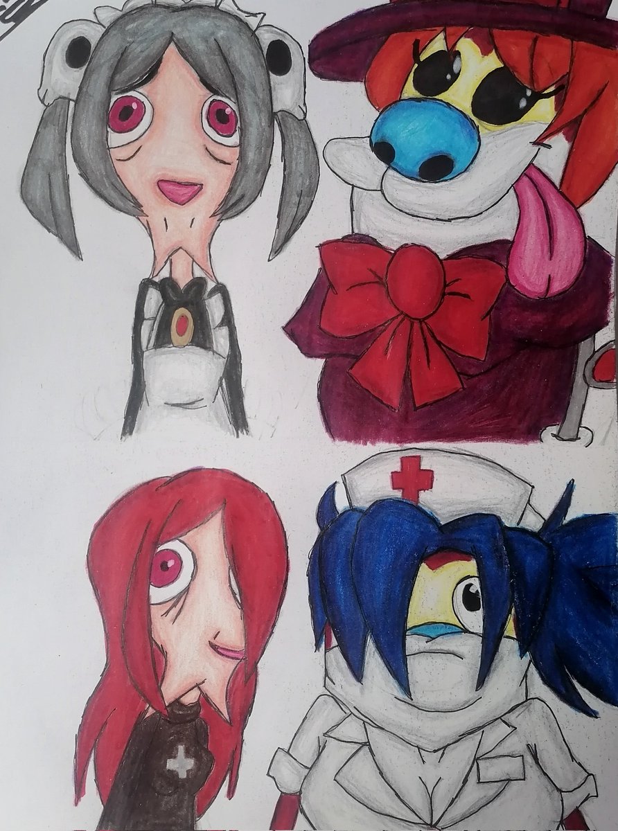 grandfat2013's tweet image. Ren and Stimpy x Skullgirls fanart
#Skullgirls #RenandStimpy #RenyStimpy #Peacock #Marie #BloodyMarie #valentine #Parasoul #RenHoek #Stimpy #StimpyJCat #StimpyCat