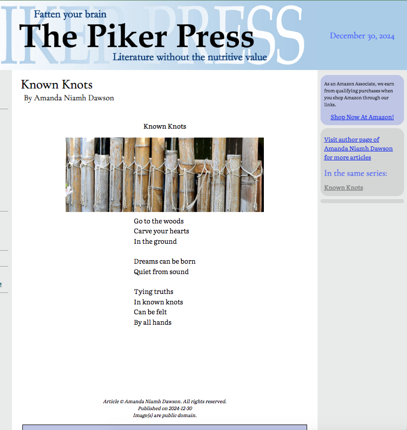 AmandaN_Dawson's tweet photo. Thankful to have this poem published in The Piker Press! https://t.co/BdAuQqQSTk