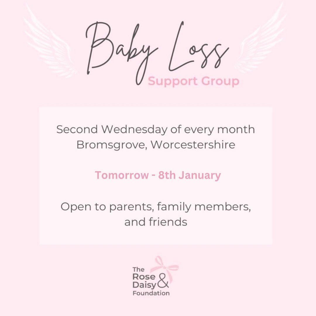 Baby Loss Support Group 🪽⁠
⁠
Please join us for our next baby loss support group, taking place tomorrow - Wednesday 9th January from 7pm - 9pm. 🤍⁠
⁠
#babyloss #babylosssupportgroup