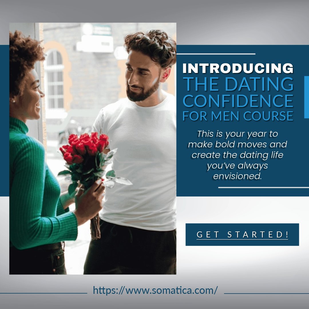 Introducing our new results-driven program designed to help men gain clarity, build deep connections, boost confidence, and communicate authentically 👇 learn.somatica.com/course/dating-…
#somatica #somaticainstitute #celesteanddanielle #danielleharel #celestehirschman #C&amp;D
#datingadvice
