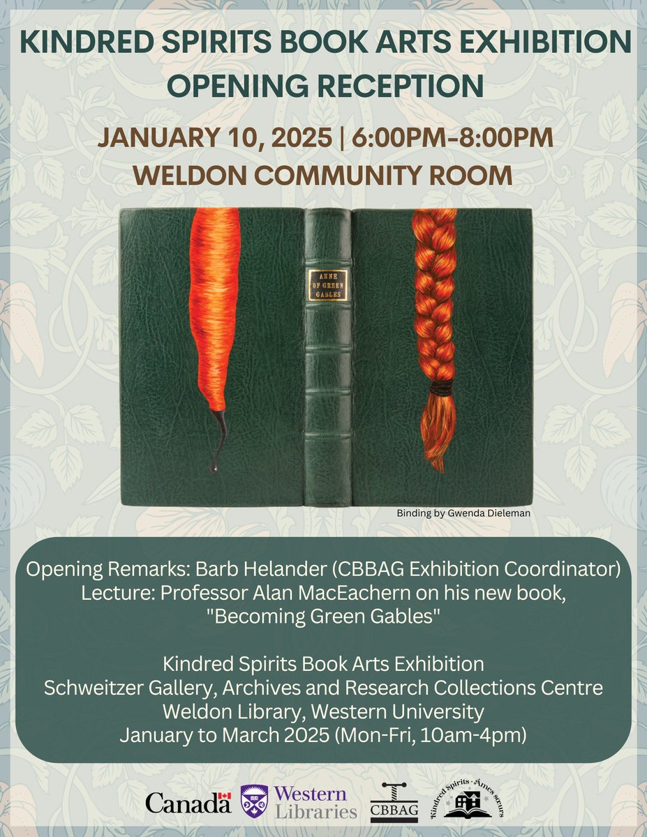 This Friday!! Make sure to stop by the Archives to view the exhibit before you stop by the opening reception. 

#westernu #archives #lmmmontgomery #kindredspirits