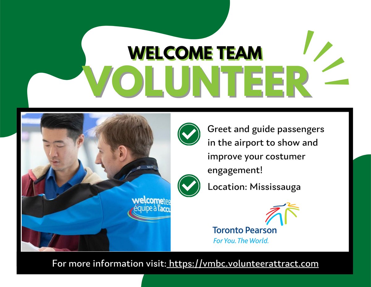 Help out your local airport by supporting, guiding and greeting passengers in the airport!!✈️ This is a chance to enhance your customer engagement skills!

Link- vmbc.volunteerattract.com/report.php?Lis…