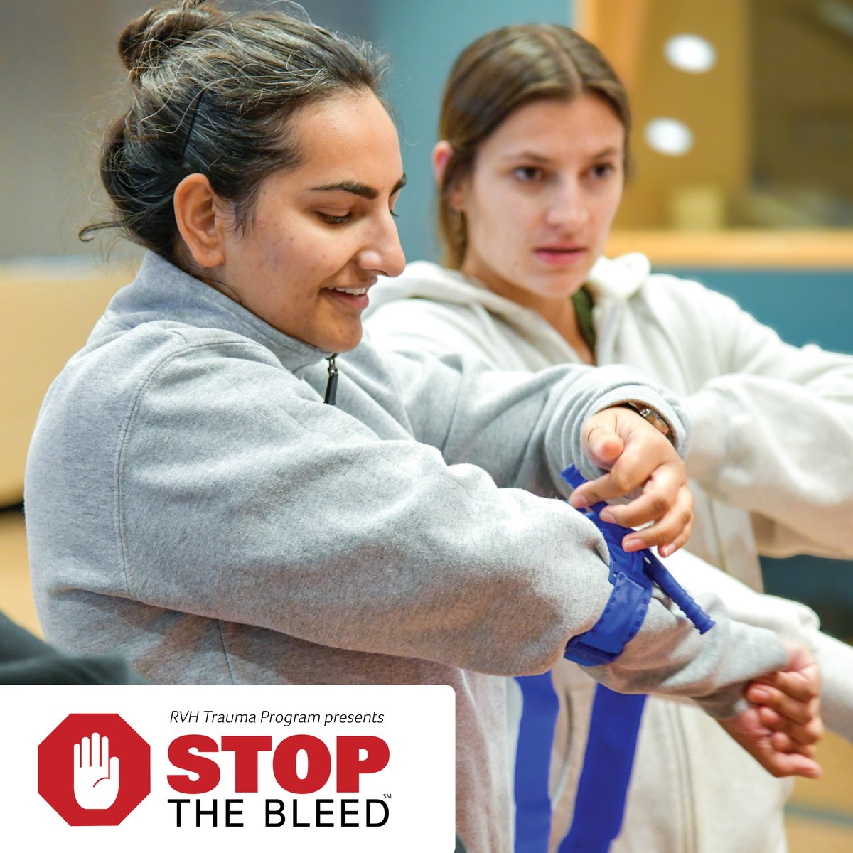 Want to learn how to control bleeding in emergency situations? Sign up for RVH's next STOP THE BLEED® course on January 15 from 5-7 p.m. and gain life-saving skills! 🩸 Open to all, no healthcare experience required! Register Now! ▶️ bit.ly/423kWwE