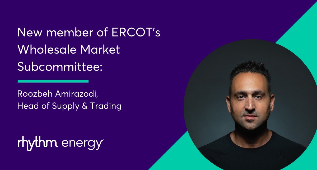 We're excited to share that Roozbeh Amirazodi, our Head of Supply and Trading, has joined ERCOT’s Wholesale Market Subcommittee (WMS)! ercot.com/committees/wms