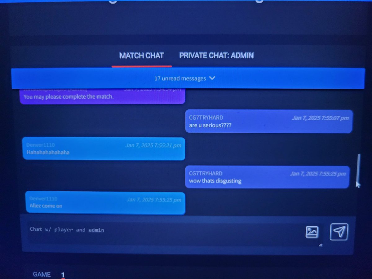 yannic0109's tweet image. Neues aus der #Ladder. 🧐 Heute ein Ausschnitt von @Xthepunisher9. Sein Gegner beleidigt ihn aufs übelste. Konsequenzen der Admins? Keine❗️ Dazu fällt einem wirklich nichts mehr ein. #FCProOpen
