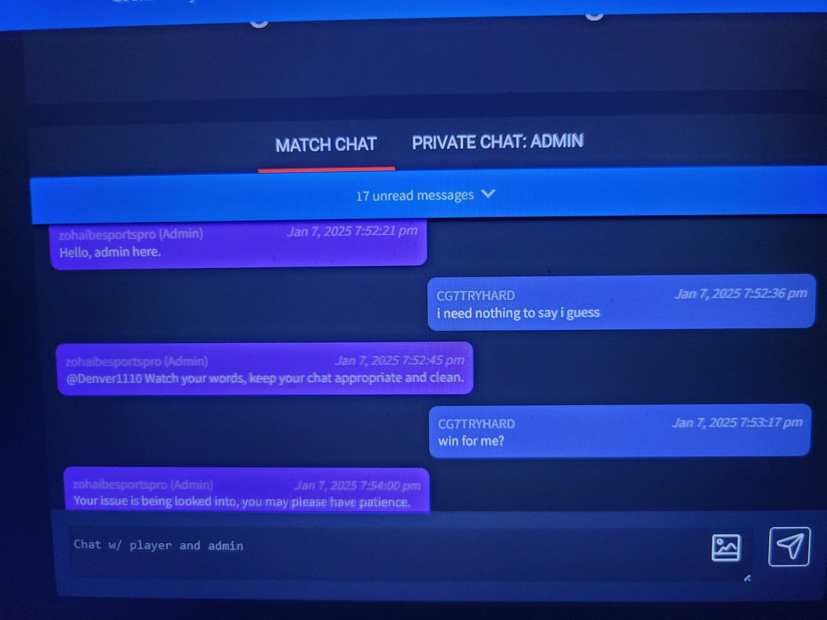 yannic0109's tweet image. Neues aus der #Ladder. 🧐 Heute ein Ausschnitt von @Xthepunisher9. Sein Gegner beleidigt ihn aufs übelste. Konsequenzen der Admins? Keine❗️ Dazu fällt einem wirklich nichts mehr ein. #FCProOpen