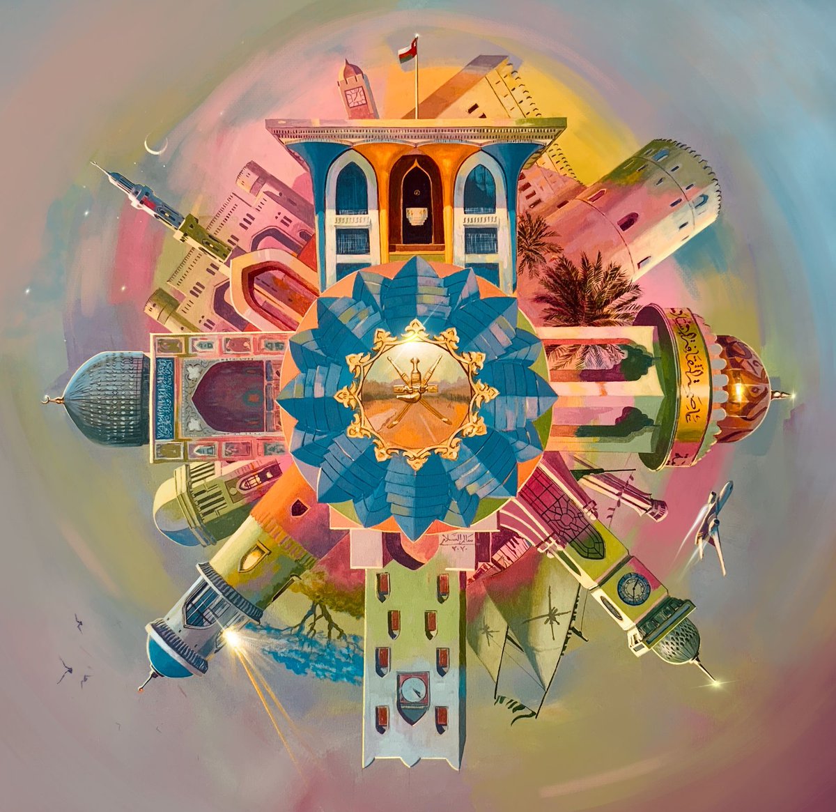 Meet Salim Al Salami, who illustrated our JOURNEY theme for January! As a visual artist, he is a member of the Omani Society for Fine Arts, the International Watercolor Society, and more. Explore more of his works on the #CreativeMornings blog creativemornings.com/blog/journey-i… #CMjourney