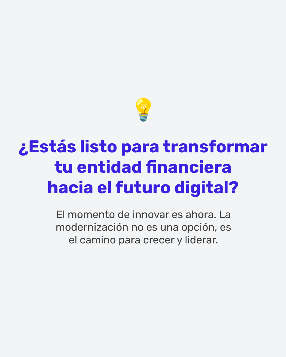 newtech_sg's tweet photo. Desde la modernización de sistemas hasta la integración de tecnologías innovadoras, las empresas financieras enfrentan retos y oportunidades. 

 ¿El objetivo? Crear experiencias más seguras, ágiles y accesibles para todos. 🚀 https://t.co/BEfHaAKicB