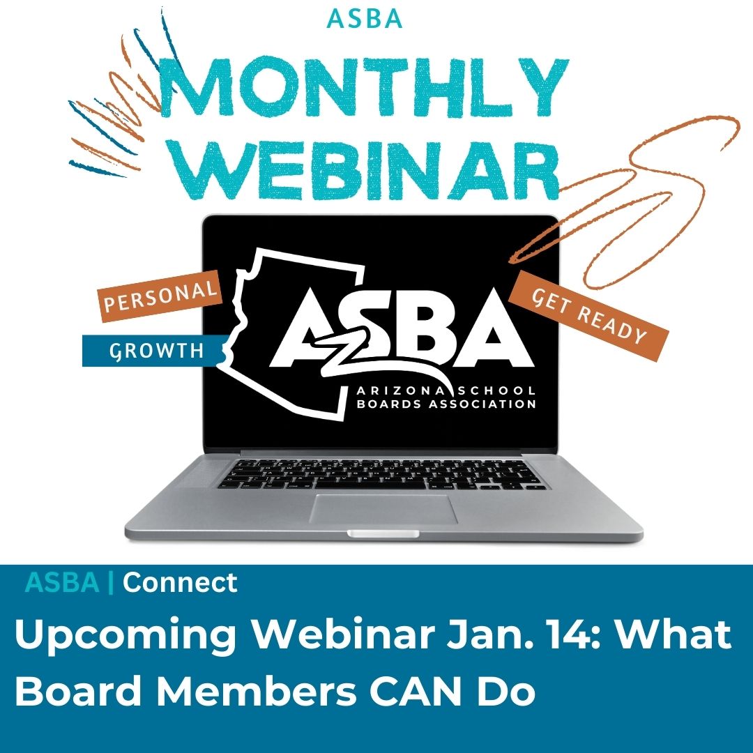 📢 What Board Members CAN Do!
📅 Jan 14, 2025 | ⏰ 5–6 PM MST

Learn practical solutions, tackle real-life scenarios &amp; lead with confidence in this empowering webinar! 🌟

#ASBA #SchoolBoardLeadership #ProfessionalDevelopment