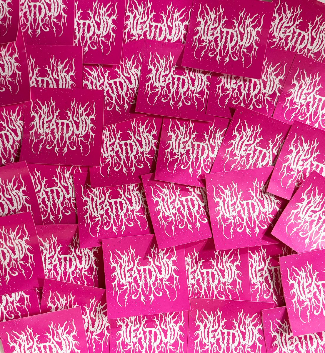 new freebie stickers tossed in with orders 🤘‼️