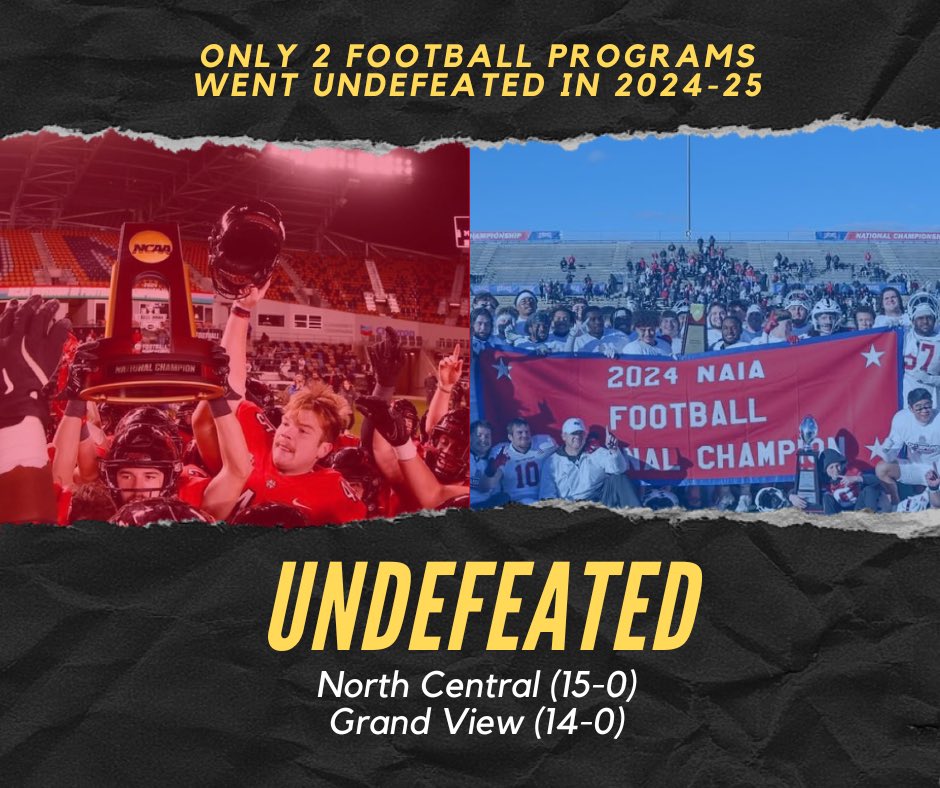 The College Football Network (@thecfbnetwork) on Twitter photo Ok time for the important question
<a href="/GVVikingFB/">Grand View Football</a> vs <a href="/football_ncc/">NCC Football</a>
Streak vs Streak, who walks out as the Undefeated Undisputed College Football Champions?
#d3fb #NAIA Ok time for the important question
<a href="/GVVikingFB/">Grand View Football</a> vs <a href="/football_ncc/">NCC Football</a>
Streak vs Streak, who walks out as the Undefeated Undisputed College Football Champions?
#d3fb #NAIA